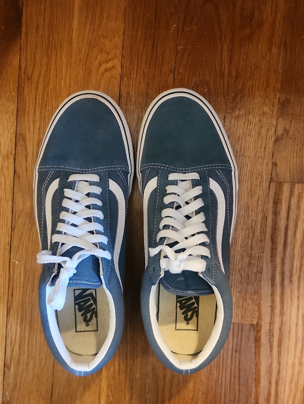 Vans Men's Old Skool Sneakers in Blue Mirage and White